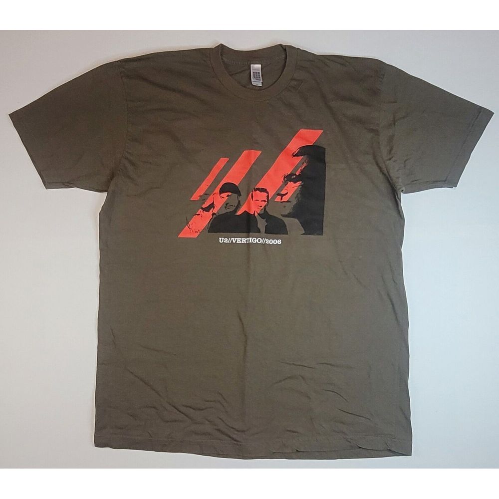 U2 Vertigo T-Shirt Mens XL. 2006 Worldwide Rock Band Tour‎ Tee Concert.
